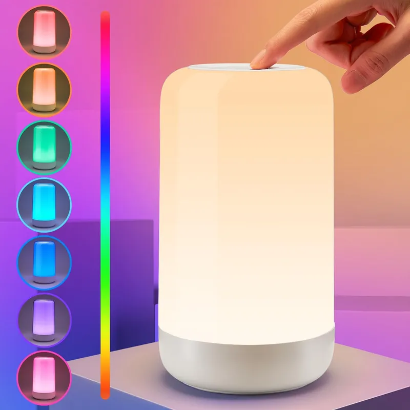 PIKOY Rechargeable RGB Touch Lamp