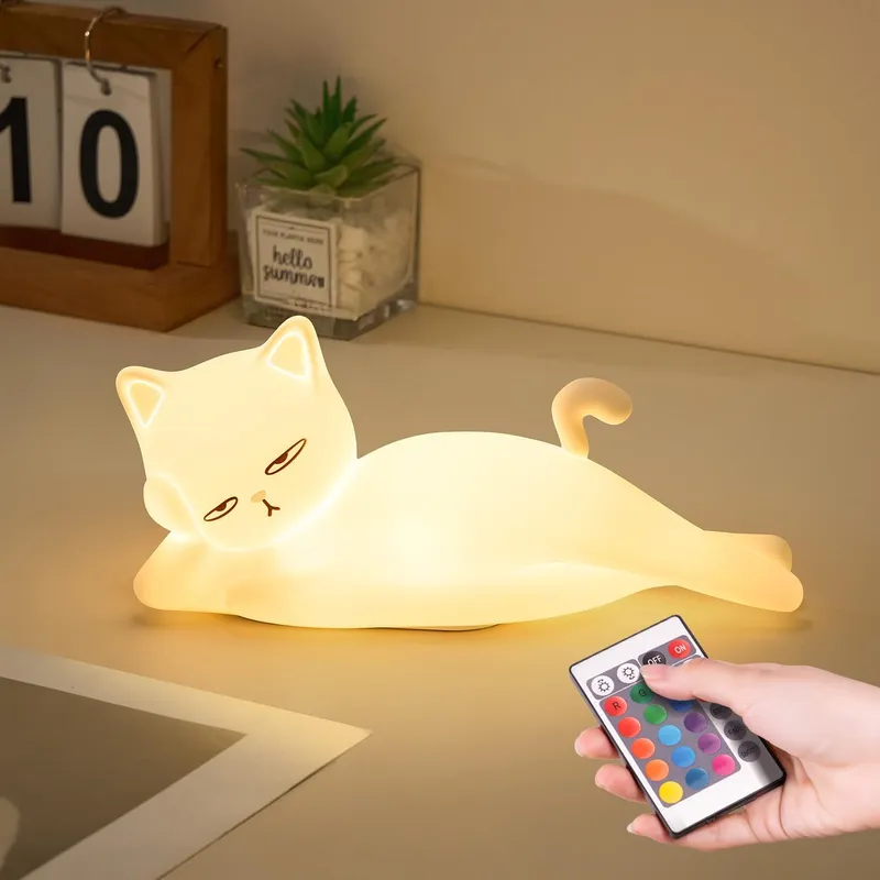 PIKOY Lying Cat Night Lamp
