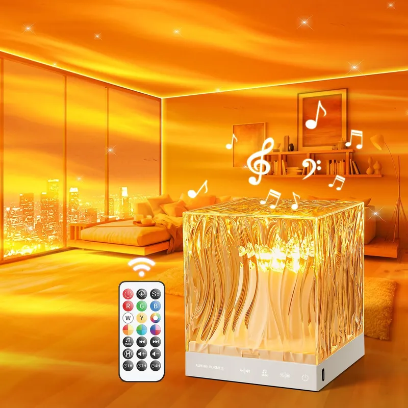 PIKOY Crystal Aurora Lamp with White Noise