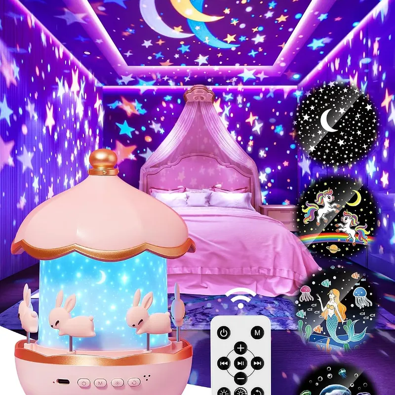 PIKOY Carousel Night Light Projector